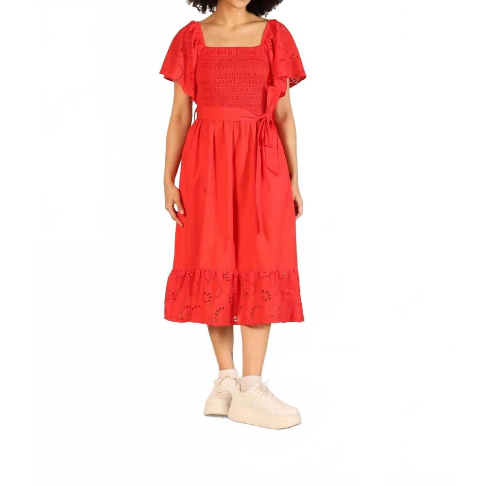 NEW MAUDE VIVANTE kylie dress in chilli
